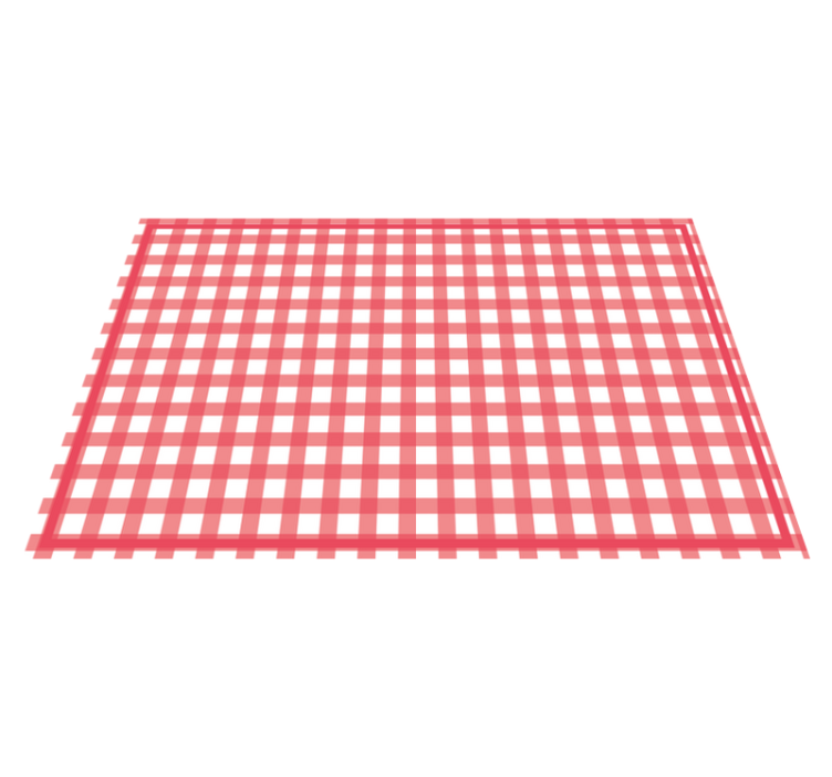 Textured placemats in checkered red pattern - TenStickers