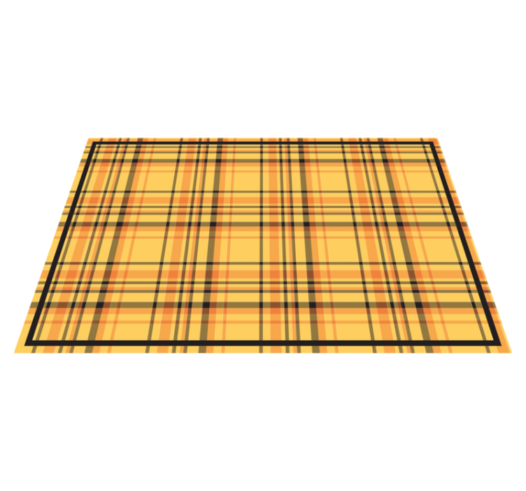 Textured placemats with plaid checkered design - TenStickers