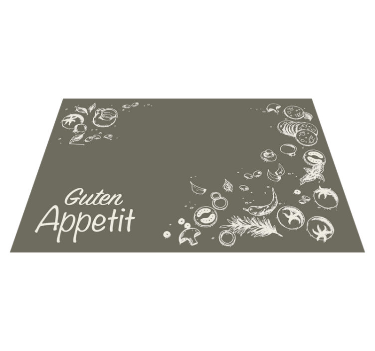 Culinary themed quote quote placemats - TenStickers