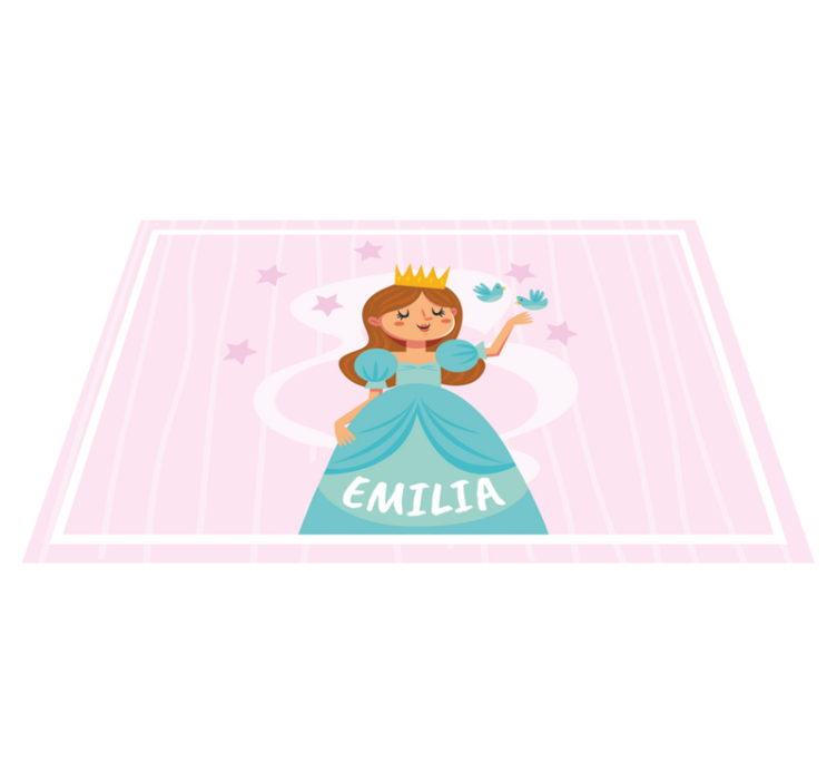 Children placemats princess character illustration - TenStickers