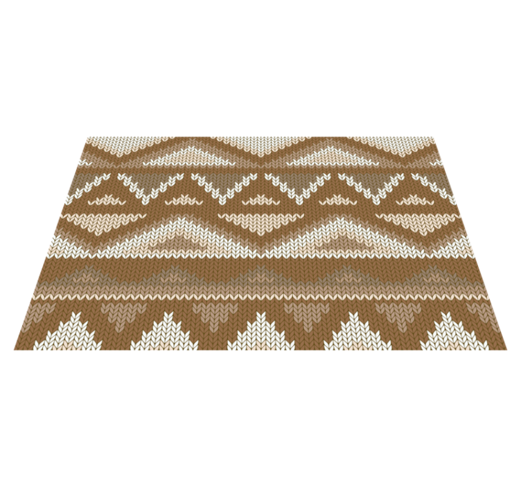Textured placemats with knitted pattern surface - TenStickers