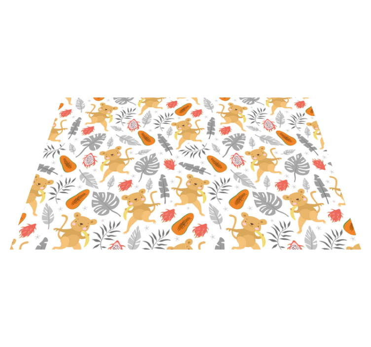 Children placemats cute animal design - TenStickers