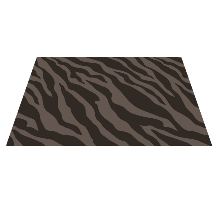 Textured placemats zebra striped surface - TenStickers