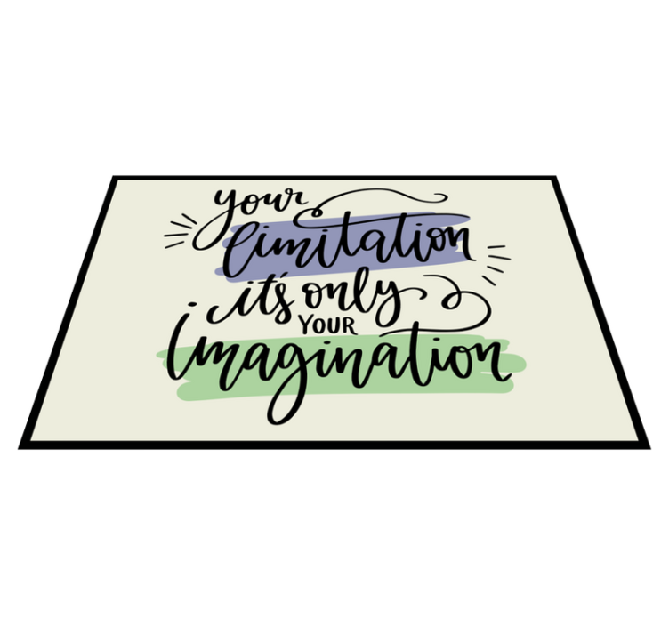 Quote placemats with inspirational phrase design - TenStickers