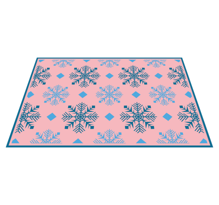 Christmas placemats snowflake design table setting - TenStickers