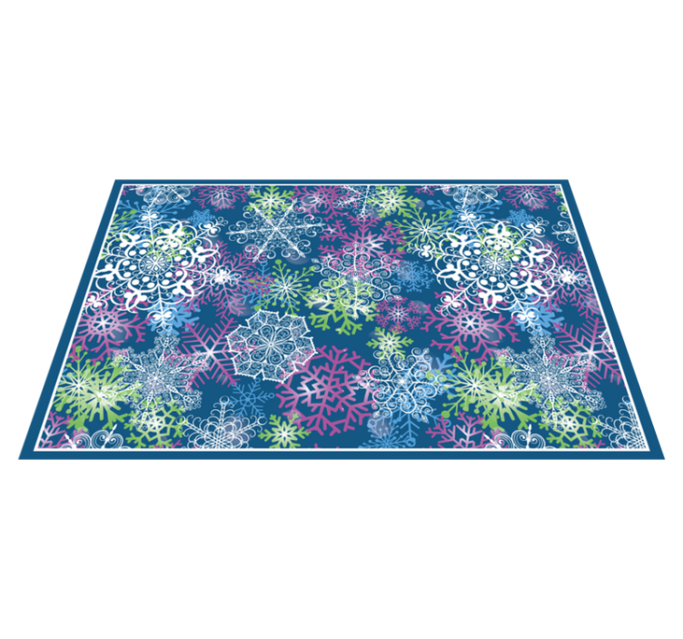 Christmas placemats snowflake pattern winter - TenStickers