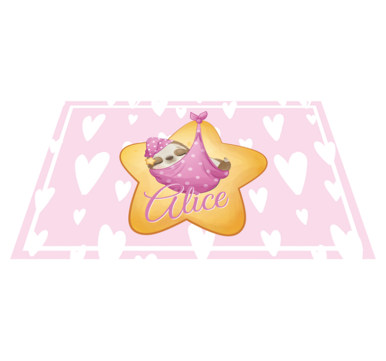 Children placemats sloth in star - TenStickers