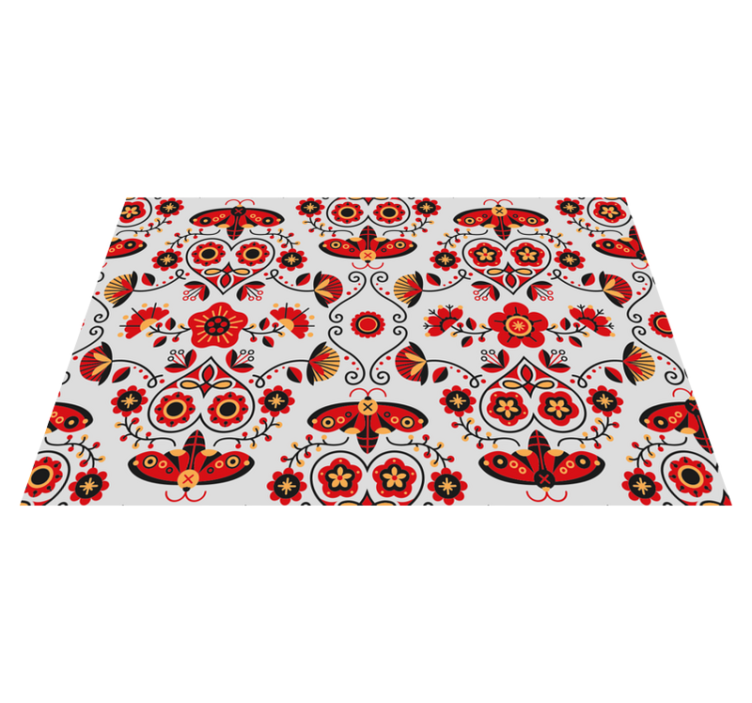Original placemats lively floral design - TenStickers