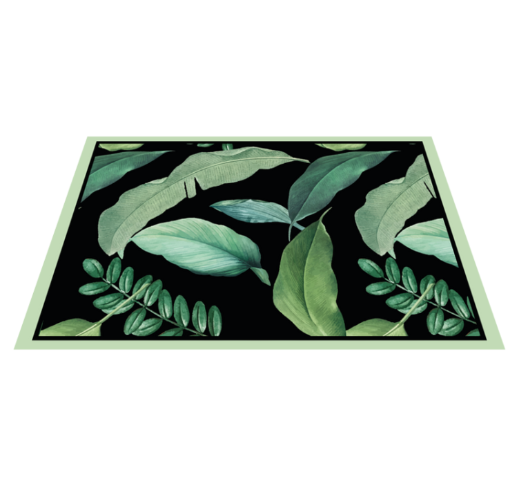 Textured placemats with leaf motif design - TenStickers