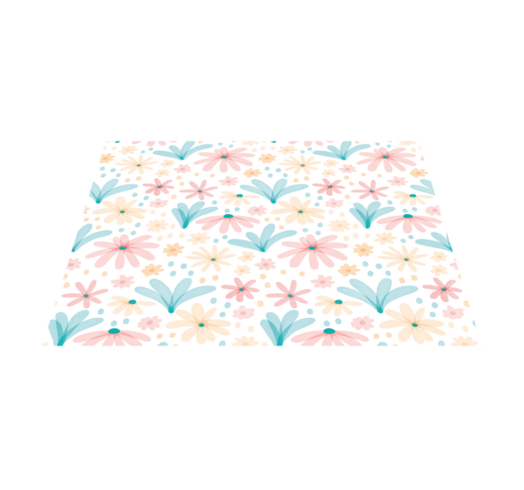 Original placemats in floral pattern colors - TenStickers