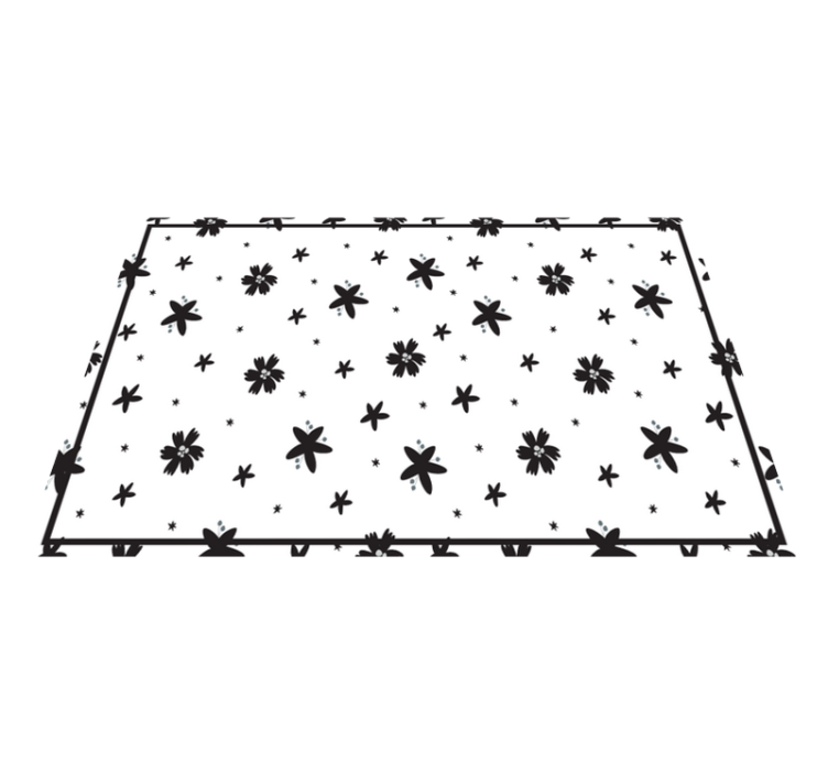 Textured placemats with floral decorated surface - TenStickers