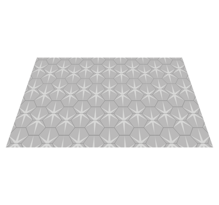 Textured placemats in hexagonal star design - TenStickers