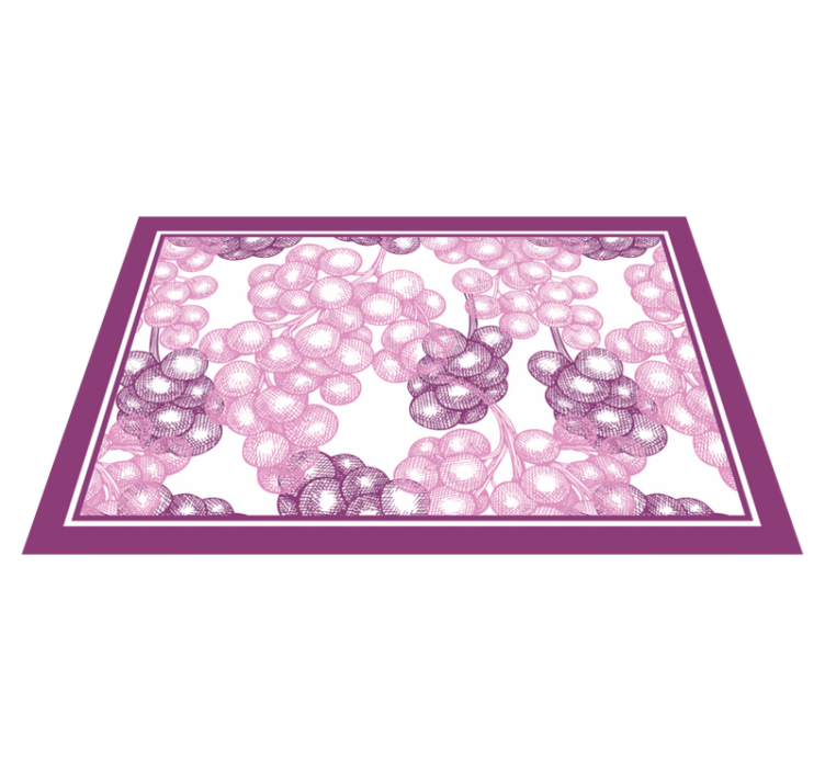 Textured placemats floral pattern design - TenStickers