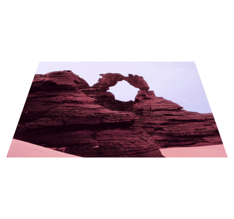 Textured placemats scenic rock formation - TenStickers