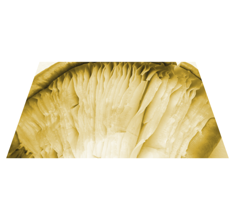 Textured placemats curved leaf layers - TenStickers