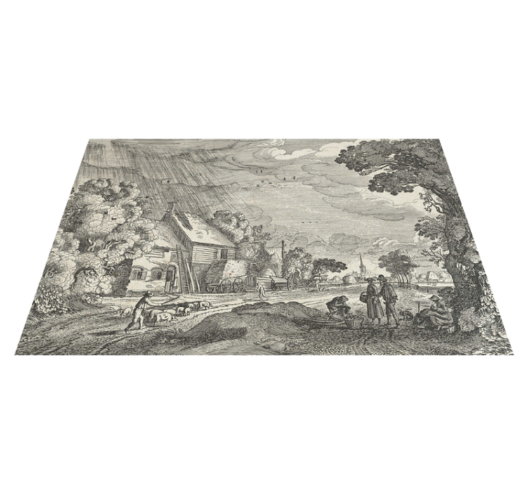 Original placemats vintage landscape design - TenStickers