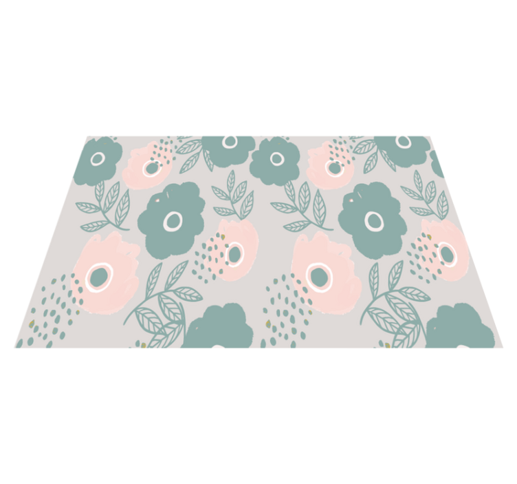 Quote placemats with floral quote background - TenStickers