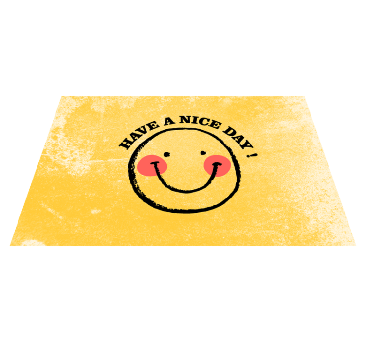 Quote placemats smiling face quote - TenStickers