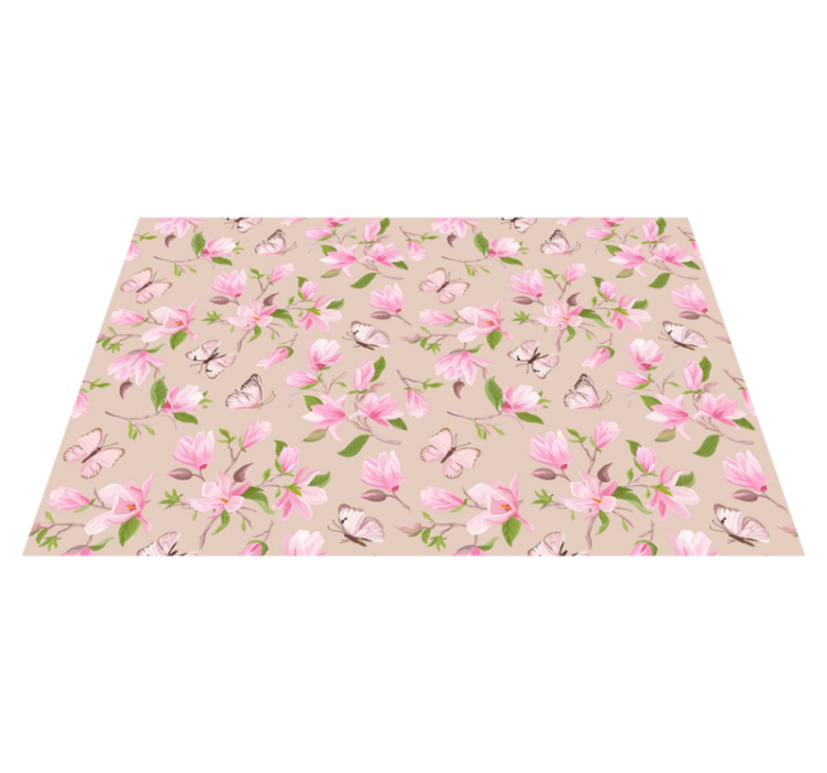 Original placemats butterfly floral design - TenStickers