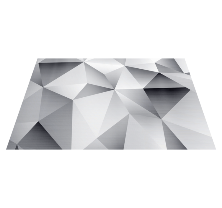 Modern placemats with geometric metallic design - TenStickers