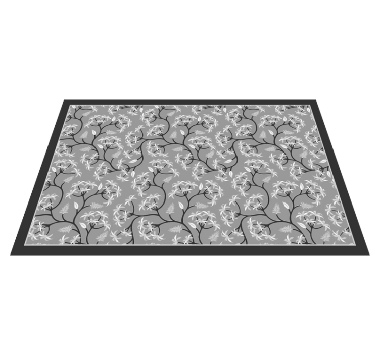 Christmas placemats floral branch design - TenStickers