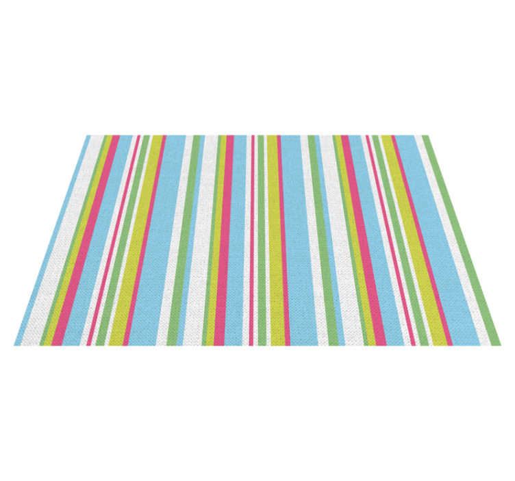 Textured placemats colorful striped design - TenStickers