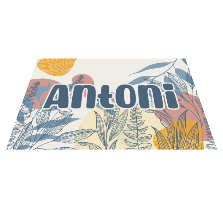 Original placemats personalized name design - TenStickers