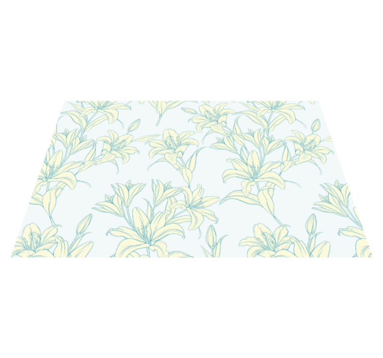 Textured placemats elegant botanical design - TenStickers
