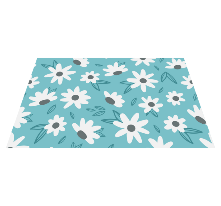"Granny Chic" Flowers modern placemats - TenStickers