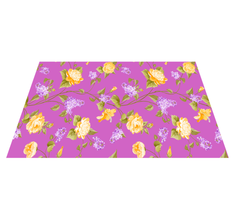 Original placemats with lively floral design - TenStickers
