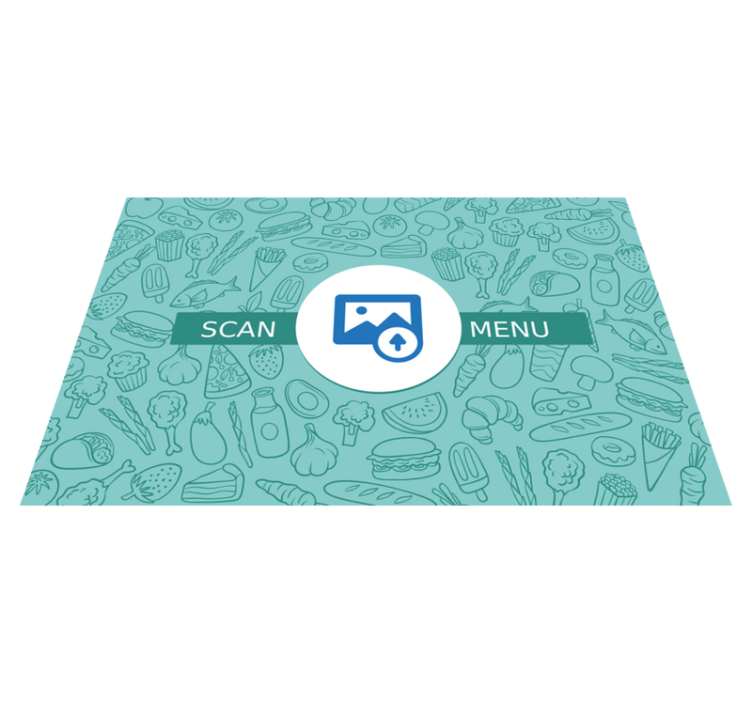 QR code menu:This QR code contains a menu of food and drinks. Ple - TenStickers