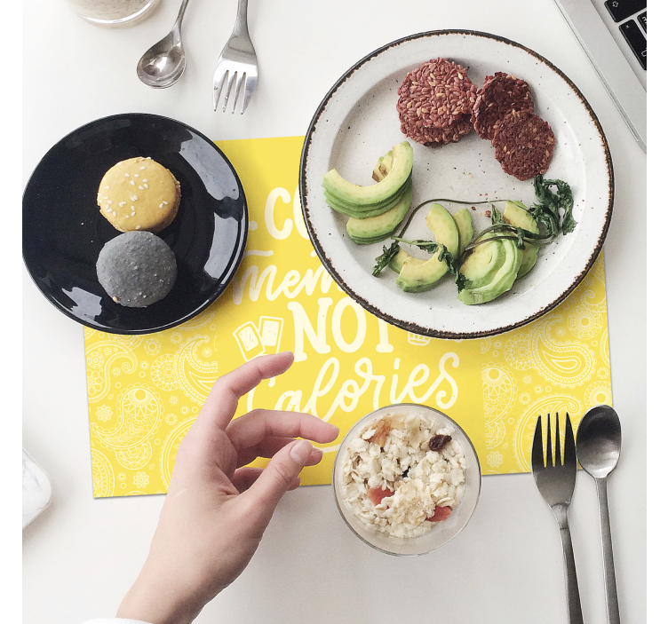 Arabic paisley pattern place-mats - TenStickers