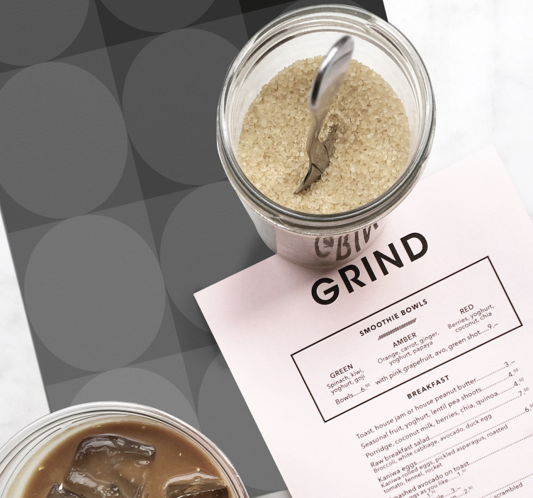 Background with elegant forms home placemats - TenStickers