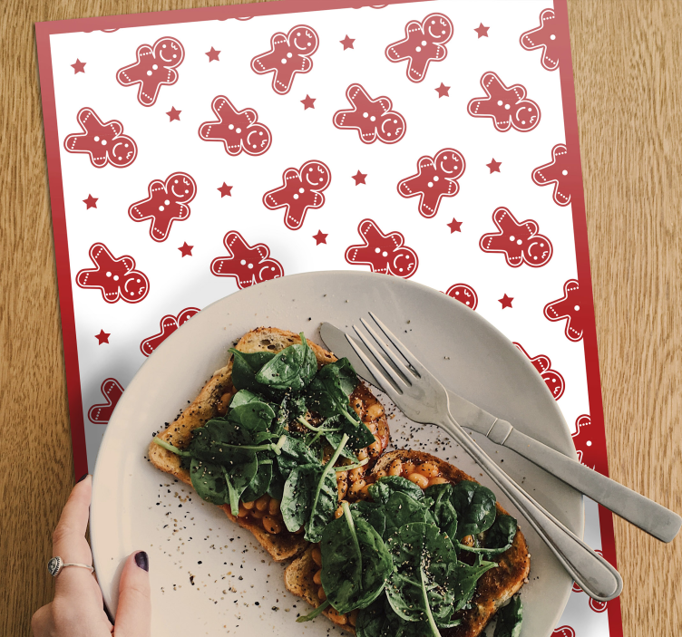 Cookies Christmas vinyl placemats - TenStickers
