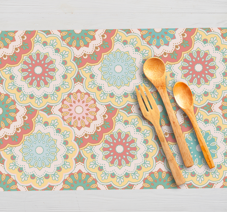 Fabric "Granny Chic" Placemats - TenStickers