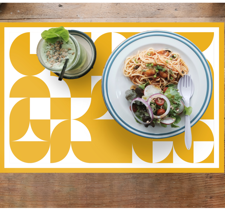 Geometric circle style original placemats - TenStickers