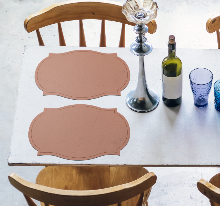 label shape stylish Placemats - TenStickers