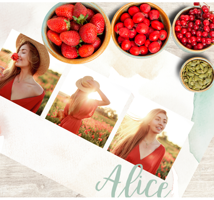 Picture and name Personalised placemats - TenStickers