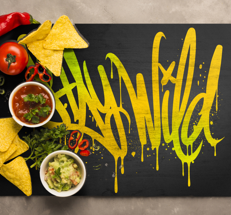 Stay wild Vinyl placemats - TenStickers