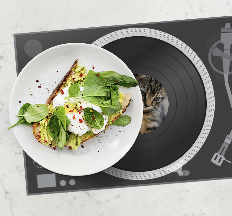 Vinyl disk customisable photo original placemat - TenStickers