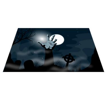 living Dead rectangular placemats - TenStickers