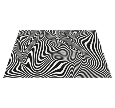 Modern placemats in fluid black designs - TenStickers