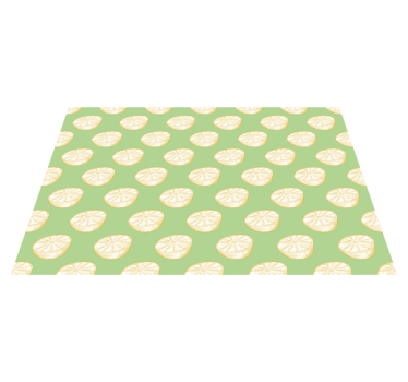Modern placemats lime slice design - TenStickers