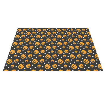 Halloween placemats pumpkin pattern design - TenStickers
