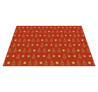 Christmas placemats festive tree design - TenStickers