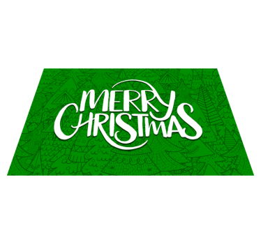 Christmas placemats merry holiday wishes - TenStickers