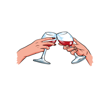 wine lovers restaurant vinyl placemats - TenStickers