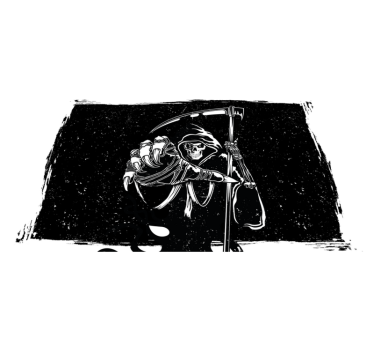 Evil silhouette original decal Halloween table mats - TenStickers