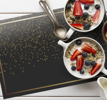 Elegant two colours elegant table placemats - TenStickers