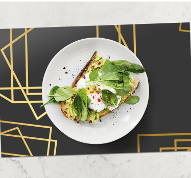 Geometric shapes elegant table placemats - TenStickers